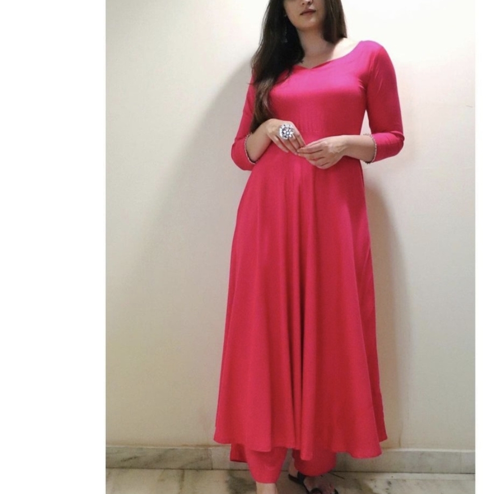 3 piece kurta set Pink